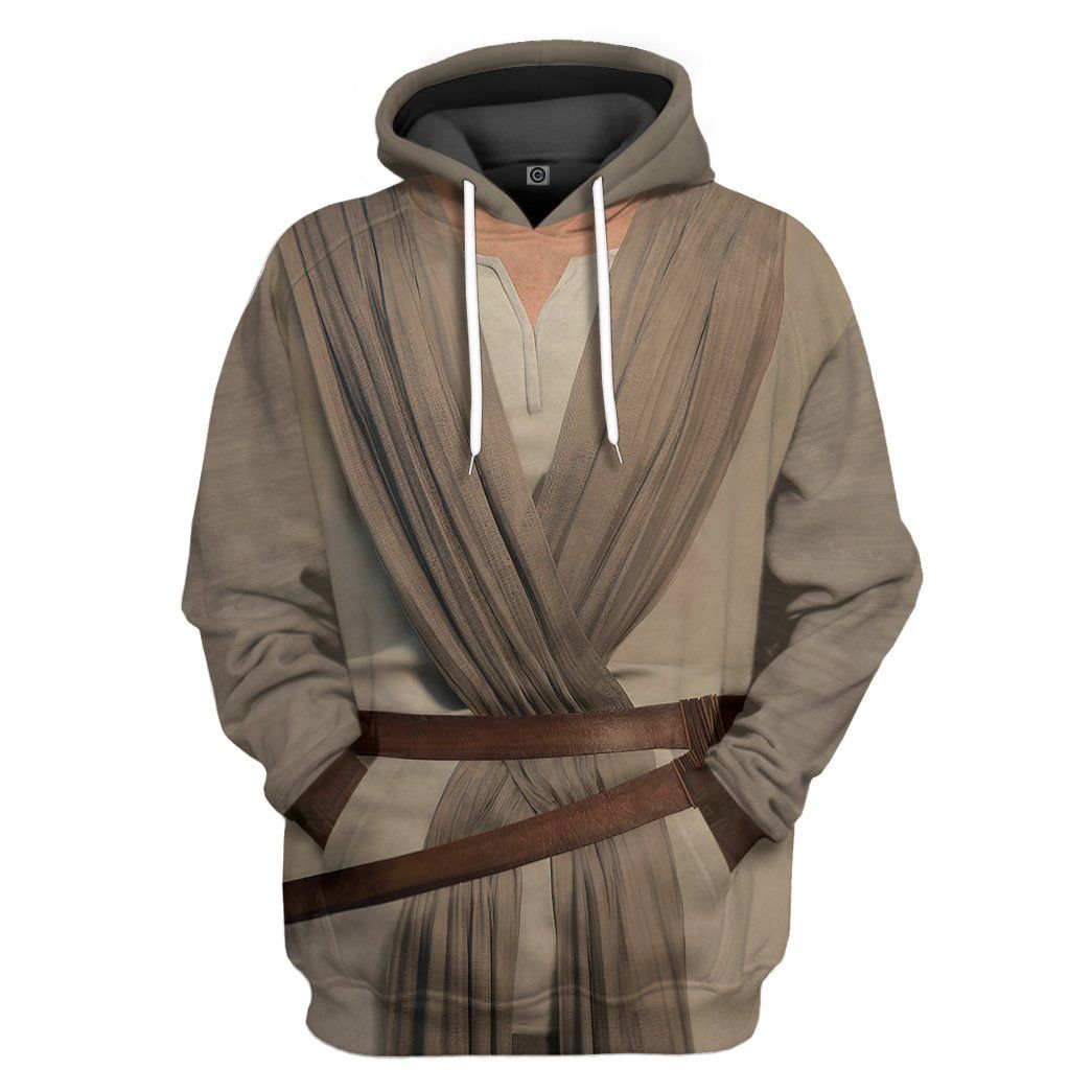 SW Shirt SW Rey Costume 3d Grey T-shirt Hoodie