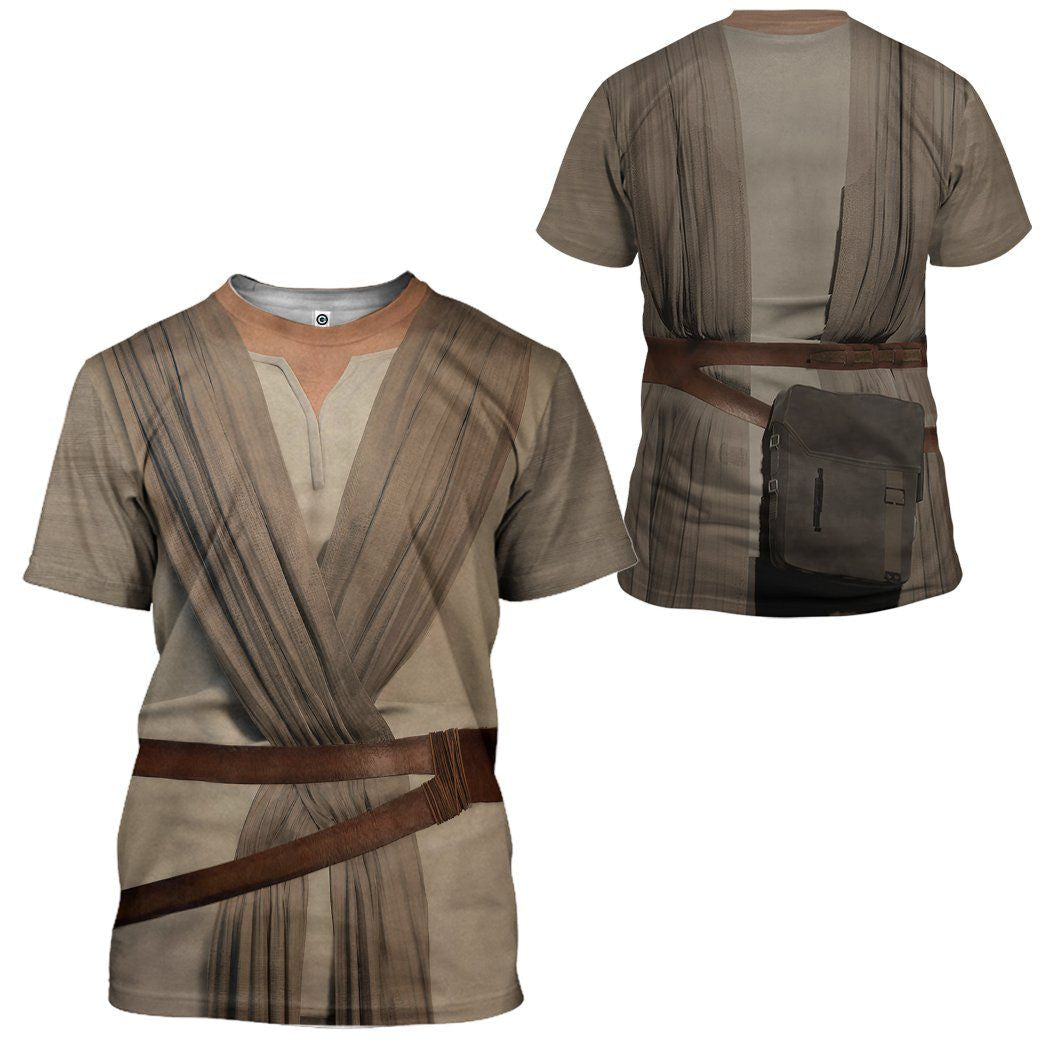 SW Shirt SW Rey Costume 3d Grey T-shirt Hoodie