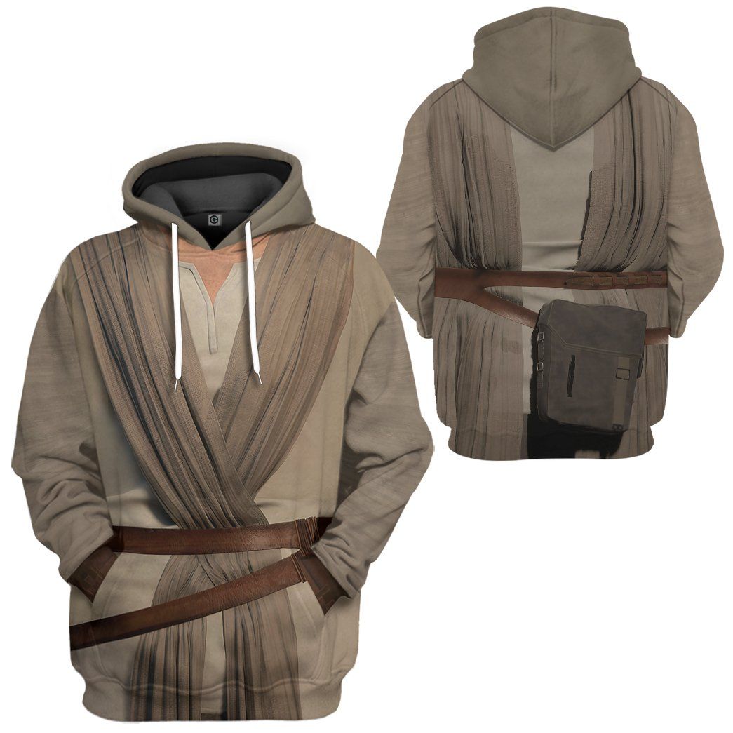 SW Shirt SW Rey Costume 3d Grey T-shirt Hoodie