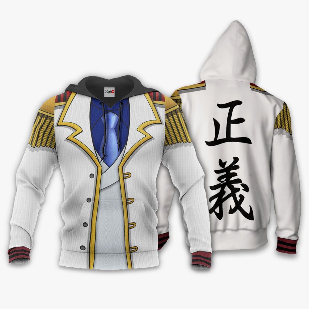 One Piece Hoodie One Piece Monkey D. Garp Costume Hoodie