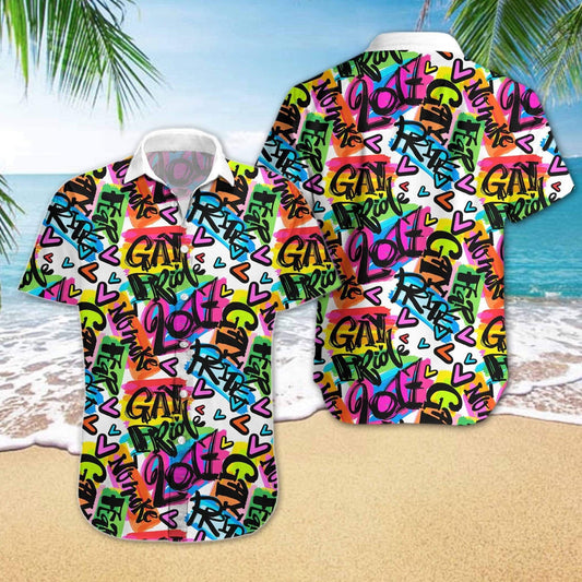 LGBT Hawaii Shirt Gay Riot Pride Art Pattern Hawaiian Aloha Shirt
