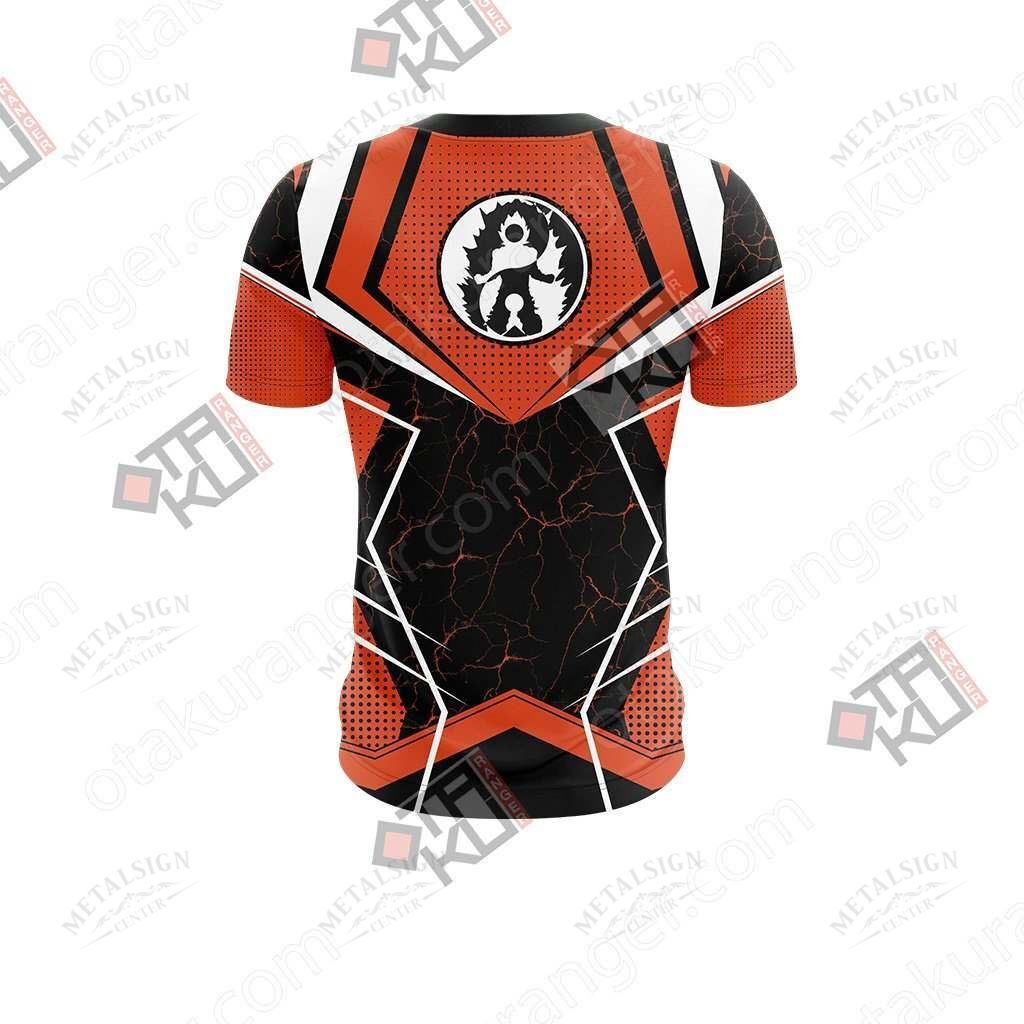 Dragon Ball T-shirt Dragon Ball Kanji Logo Goku Lighting Orange Black Hoodie Anime Fan Gift  Women Men