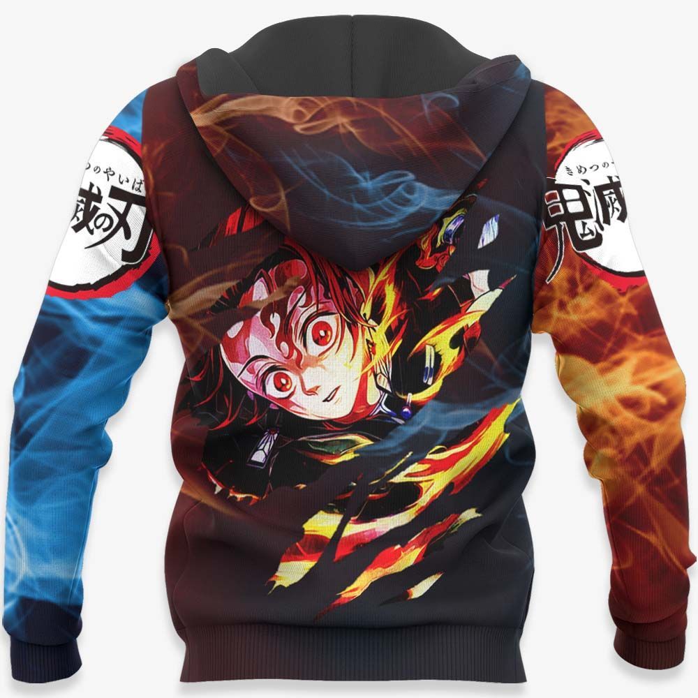Demon Slayer Hoodie Tanjiro Sun And Water Breathing Hoodie