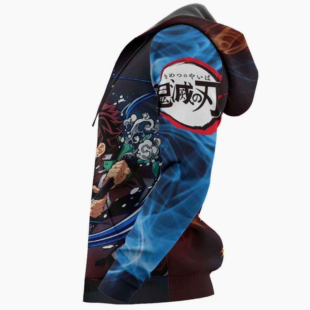 Demon Slayer Hoodie Tanjiro Sun And Water Breathing Hoodie