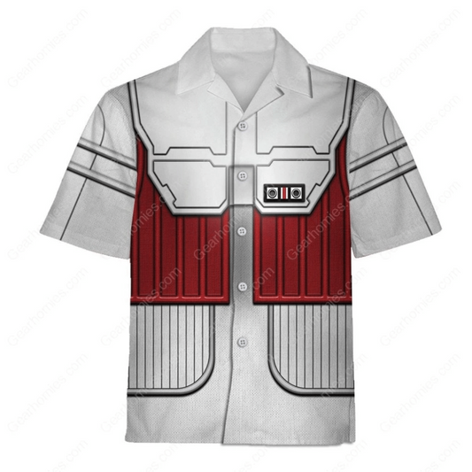 SaTr ST First Contact Captain Picard EVA Suit Cool Hawaiian Shirt