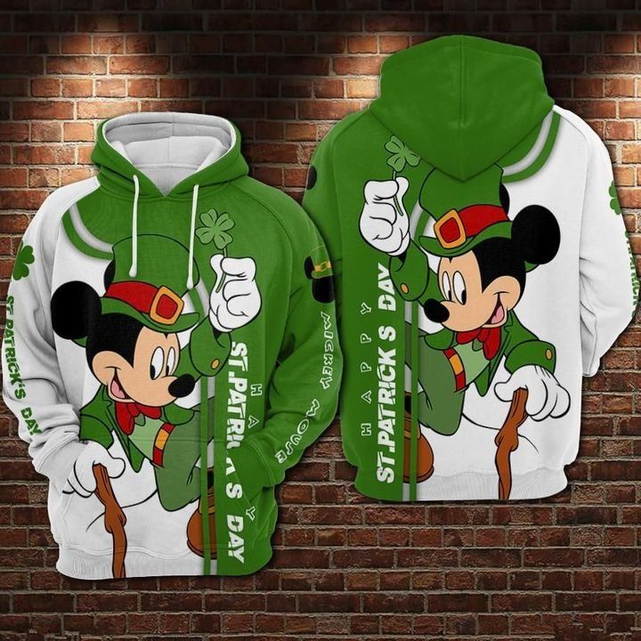 St Patrick Day DN Hoodie St Patrick Day DN MK Mouse Hoodie