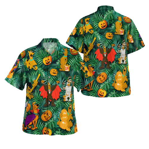 NoClaws Scooby-Doo Hawaiian Shirt Scooby-Doo Halloween Disguise Hawaii Shirt Amazing Scooby-Doo Aloha Shirt