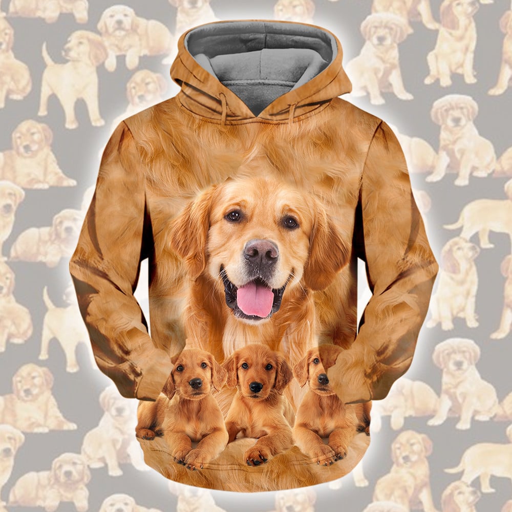 Golden Retriever Great Funny Button's Up Shirts - Hawaiian Shirt