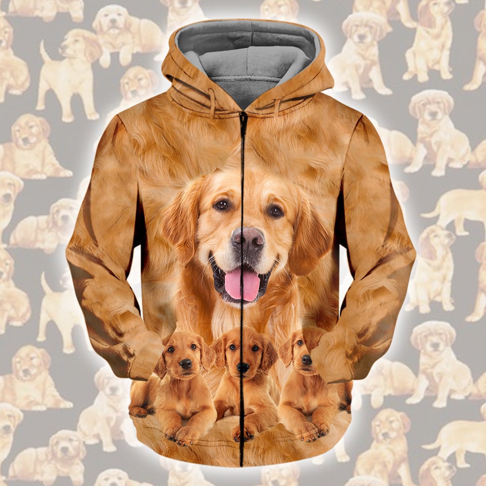 Golden Retriever Great Funny Button's Up Shirts - Hawaiian Shirt