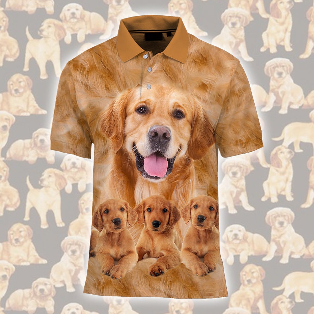 Golden Retriever Great Funny Button's Up Shirts - Hawaiian Shirt