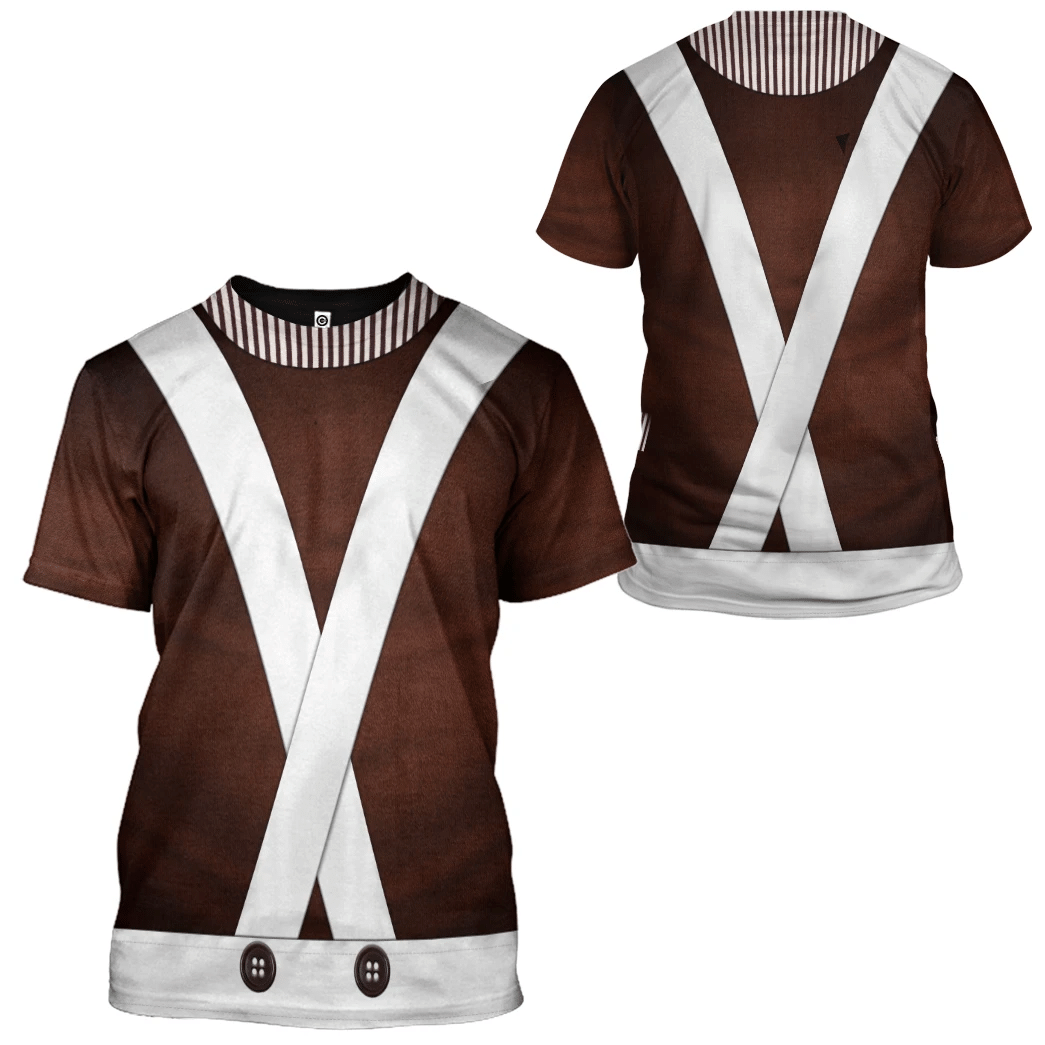 Willy Wonka Oompa Loompa Custom Cosplay Costume Hoodie QT205365Lb