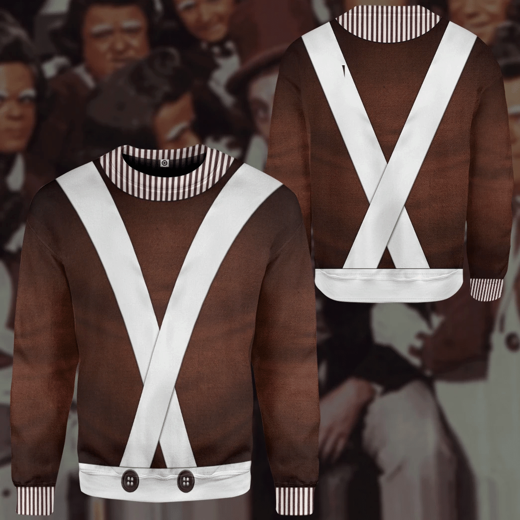 Willy Wonka Oompa Loompa Custom Cosplay Costume Hoodie QT205365Lb