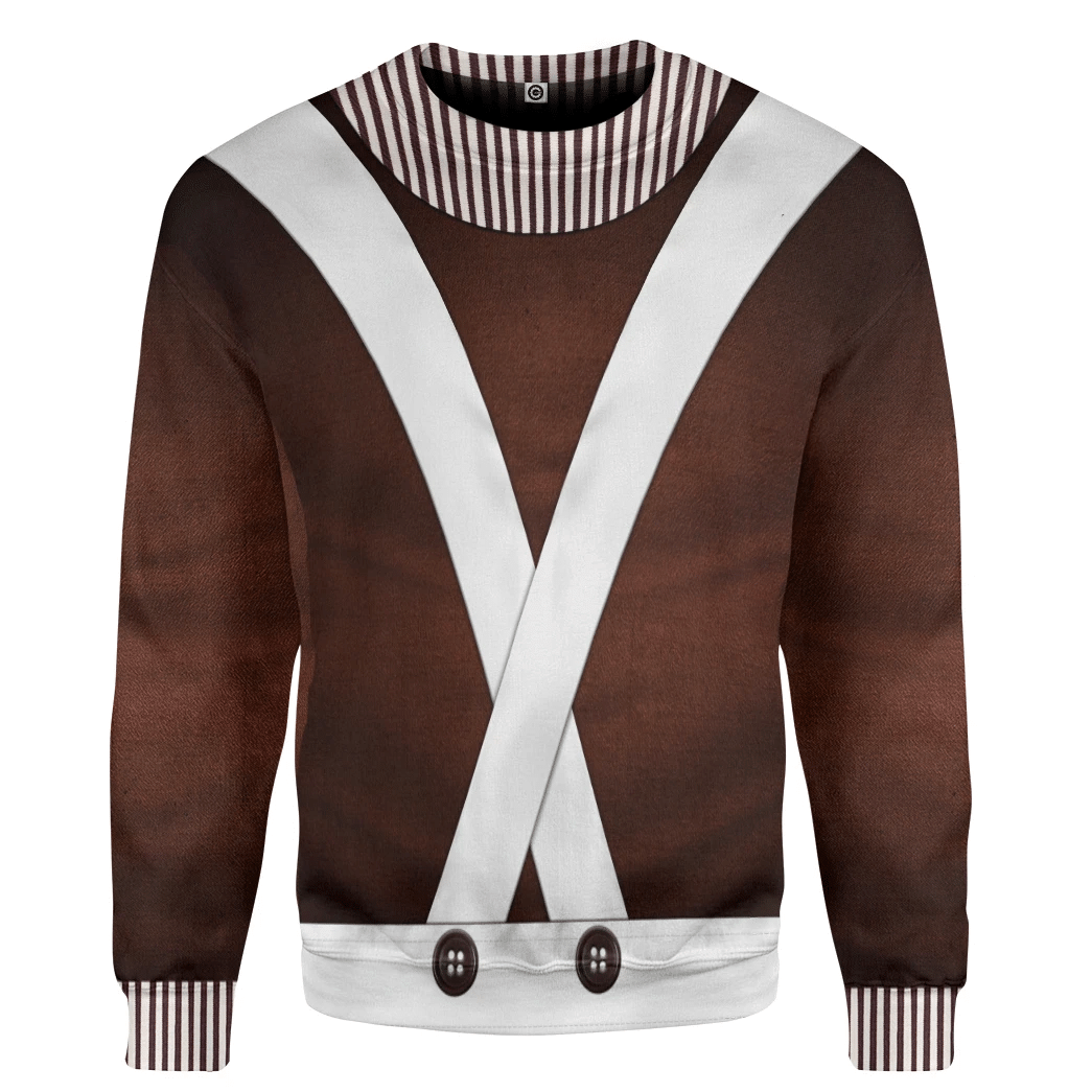 Willy Wonka Oompa Loompa Custom Cosplay Costume Hoodie QT205365Lb