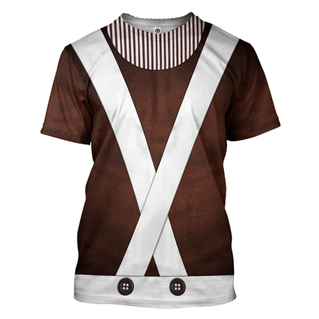 Willy Wonka Oompa Loompa Custom Cosplay Costume Hoodie QT205365Lb