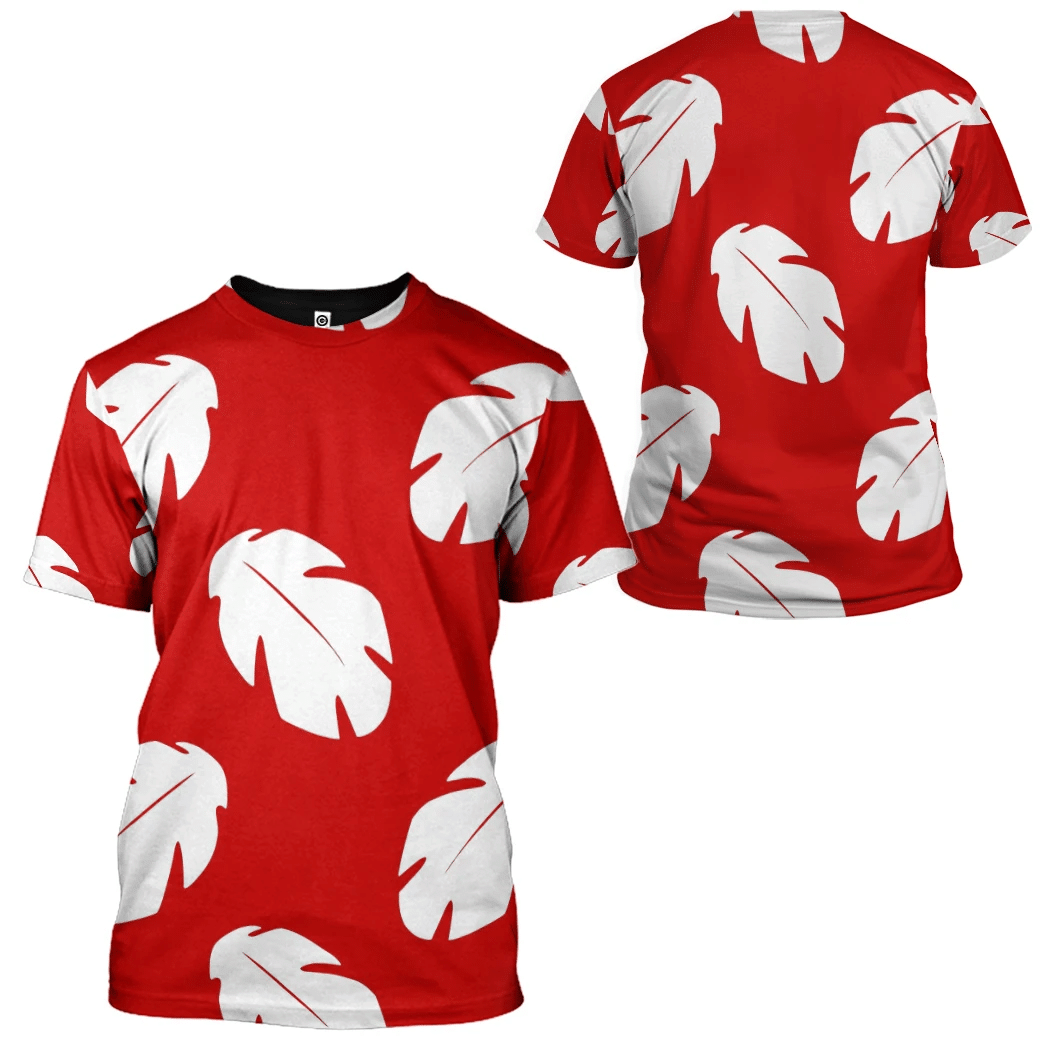 Lilo Hawaiian Floral Leaves Custom Tshirt Hoodie QT207012Hf