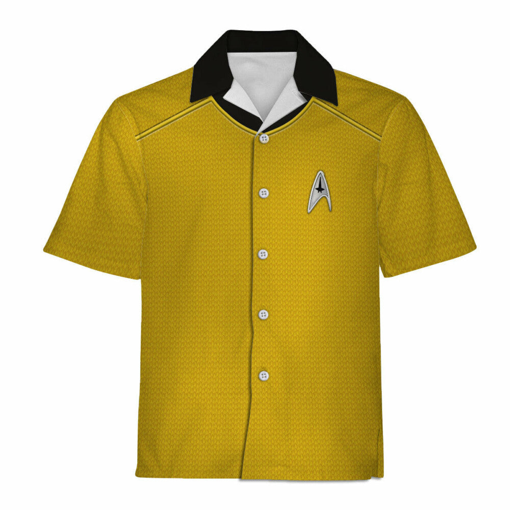 SaTr Into Darkness Gold Cool Hawaiian Shirt