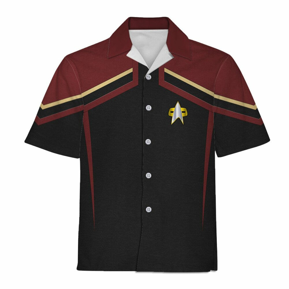 SaTr Starfleet Uniform Circa Cool Hawaiian Shirt