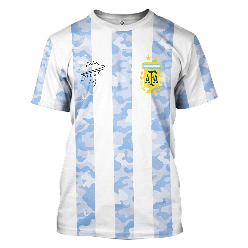 Diego Maradona Home Jersey - Cosplay Costume Hoodie QT305073