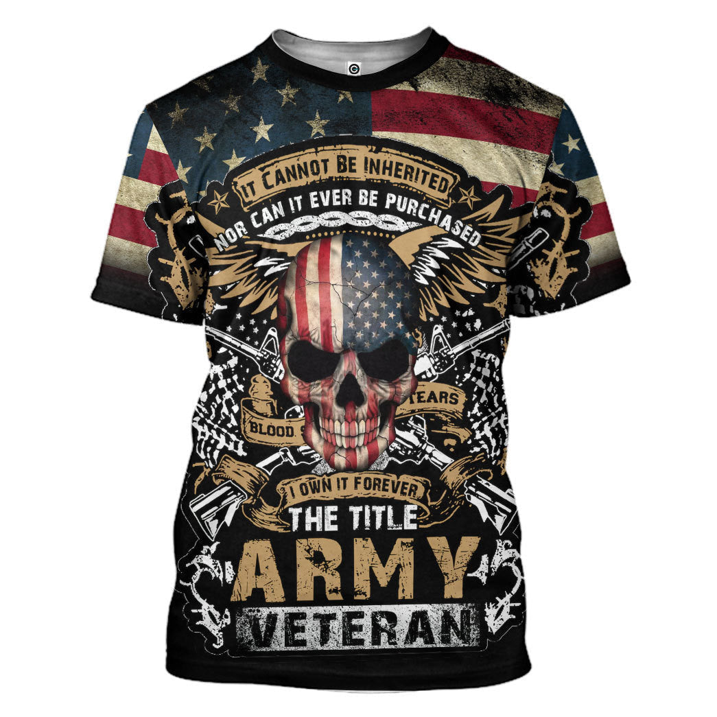 The Title Army Veteran Custom Hoodie Tshirt Sweatshirt