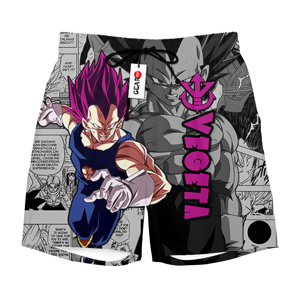 Vegeta Ultra Ego Beach Shorts Manga Edition