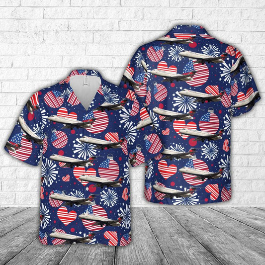 Delta Air Lines Boeing 717-2BD, 4th Of July Hawaiian Shirt