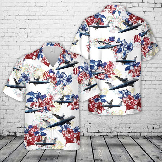 US Air Force C-146A Wolfhound, 4th Of July Hawaiian Shirt