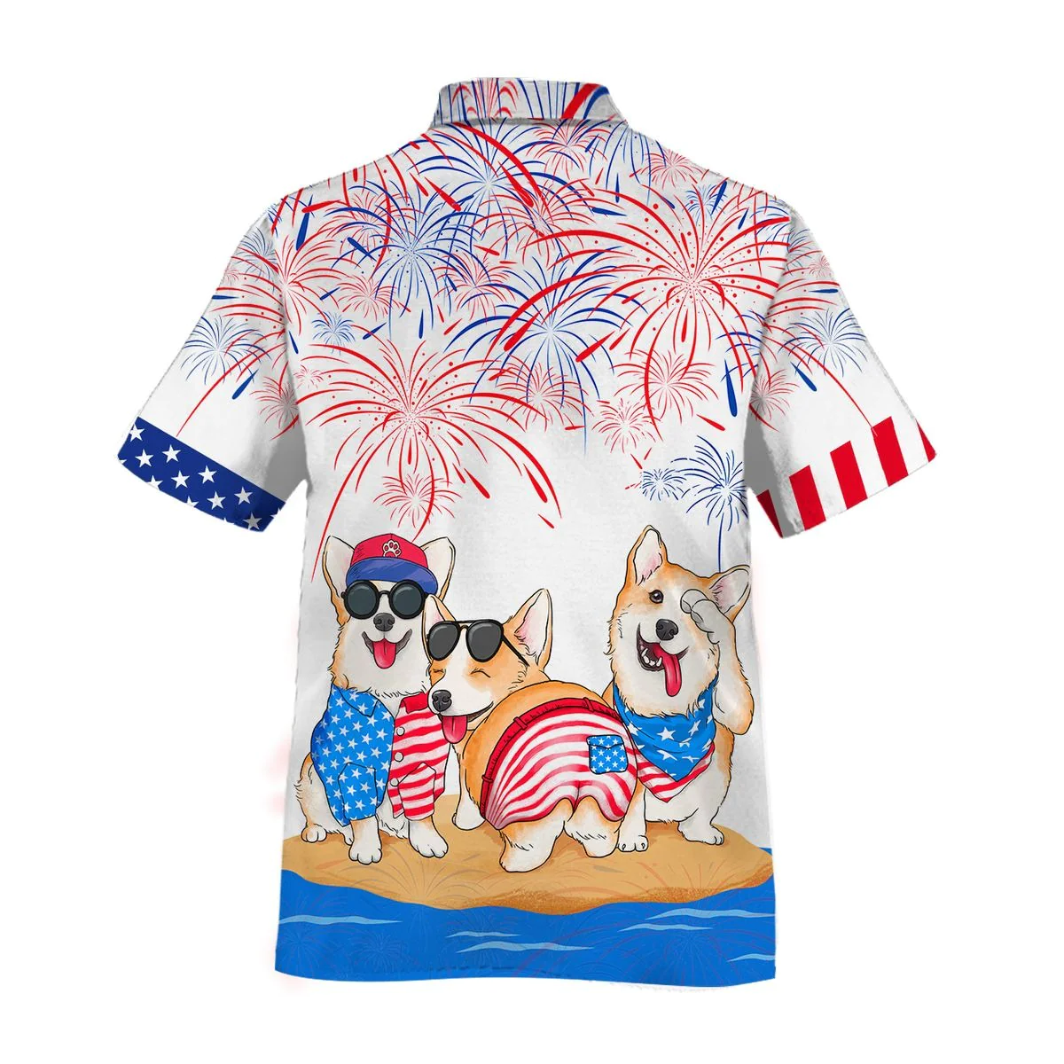 Corgi Hawaiian Shirts - Independence Day Is Coming, Independence's Day Gift, Dog Lover Gifts