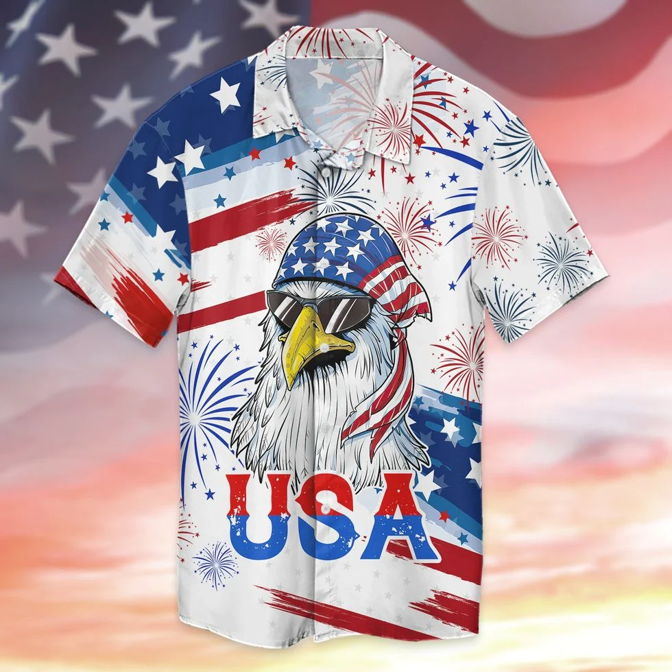 Independence Day Patriotic Hawaiian Shirts For Men And Woman, 4Th Of Jul Hawaii Shirt Gifts
