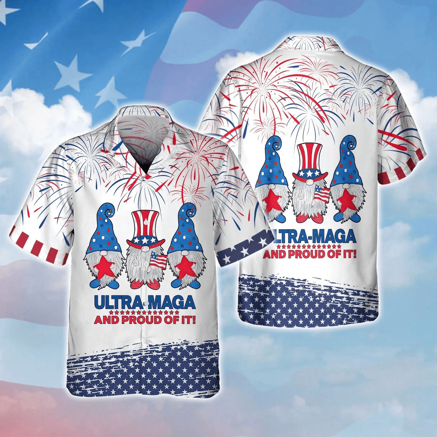 Proud Of American Independence Day Hawaiian Shirt For Men And Woman, Patriotic Gift For Him Her