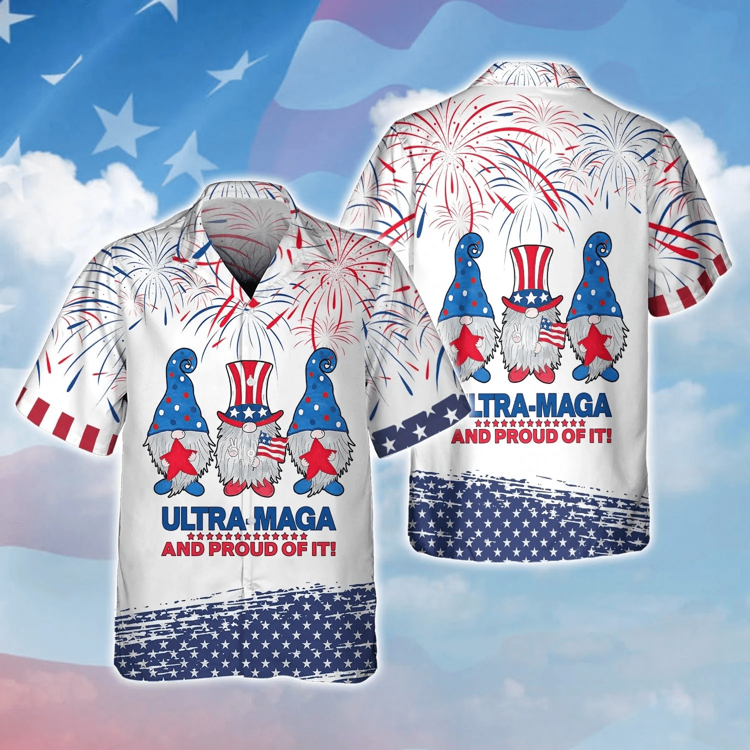 Proud Of American Independence Day Hawaiian Shirt For Men And Woman, Patriotic Gift For Him Her