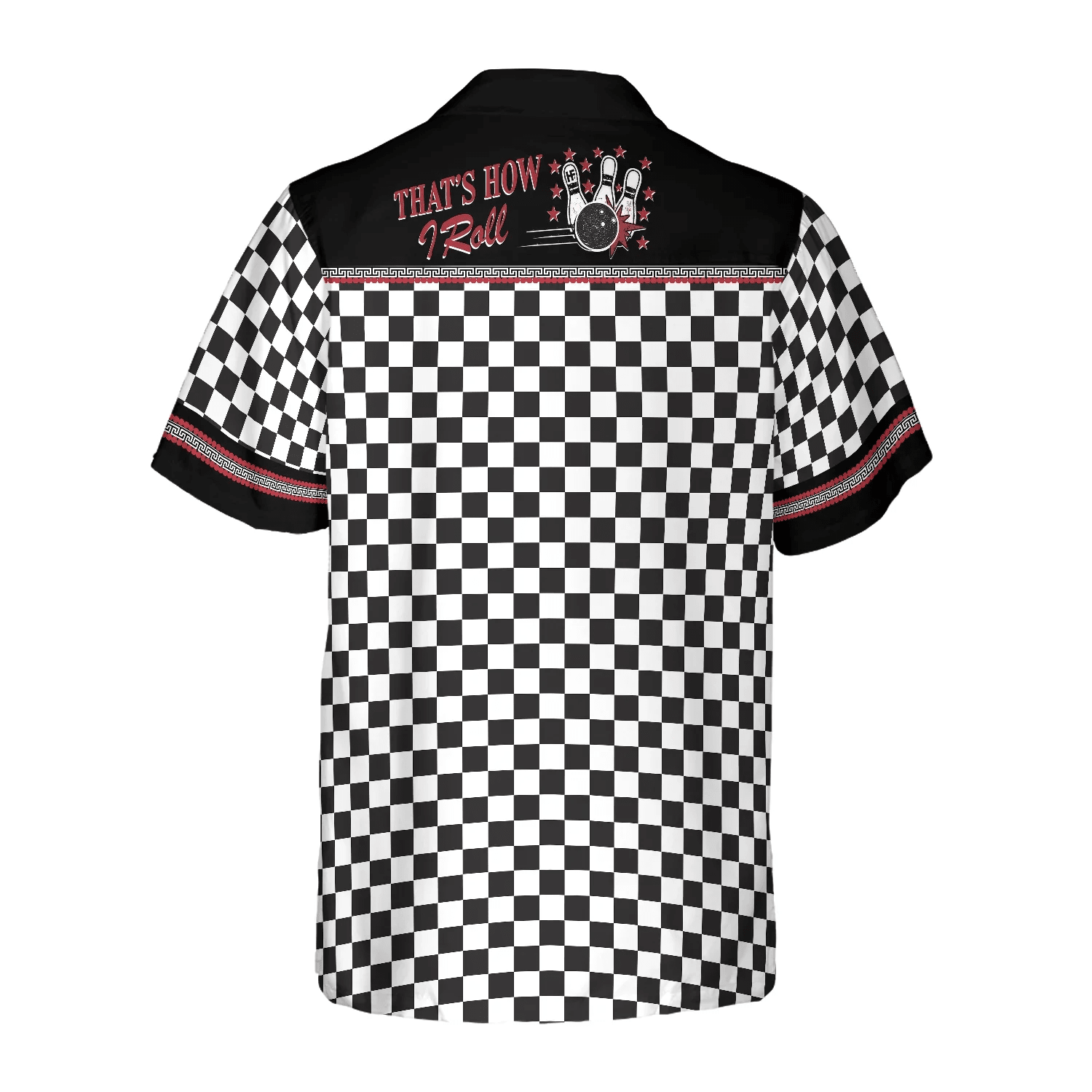 Bowling Caro Pattern Hawaiian Shirt, That's How I Roll Bowling, Colorful Summer Aloha Shirt For Men Women, Perfect Gift For Friend, Bowling Lovers
