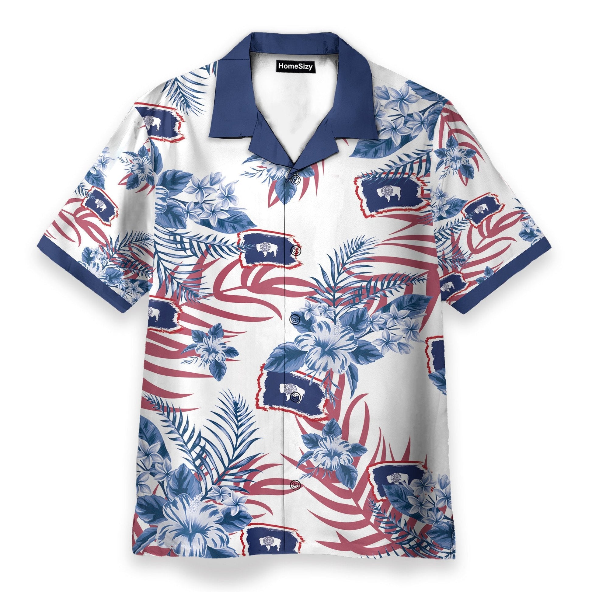 Wyoming Men's Button's Up Shirts - Hawaiian Shirt