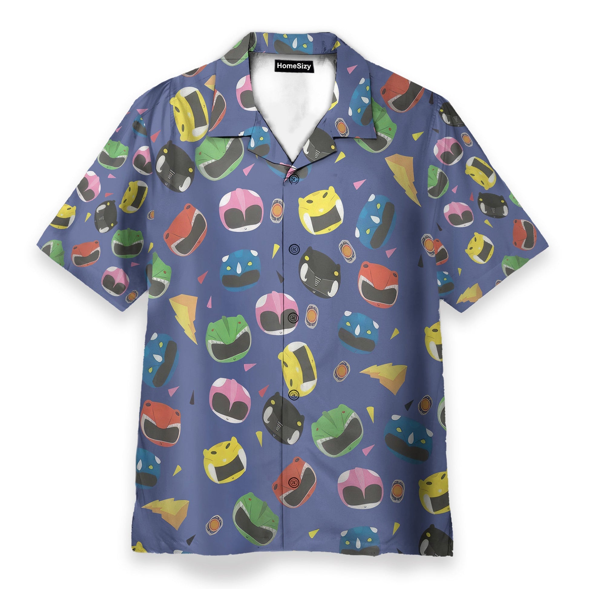 Mighty Morphin Power Rangers Cosplay Costumes - Hawaiian Shirt & Beach Shorts