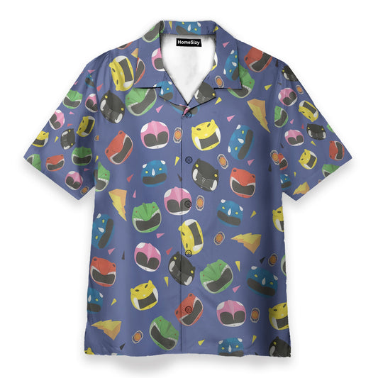 Mighty Morphin Power Rangers Cosplay Costumes - Hawaiian Shirt & Beach Shorts