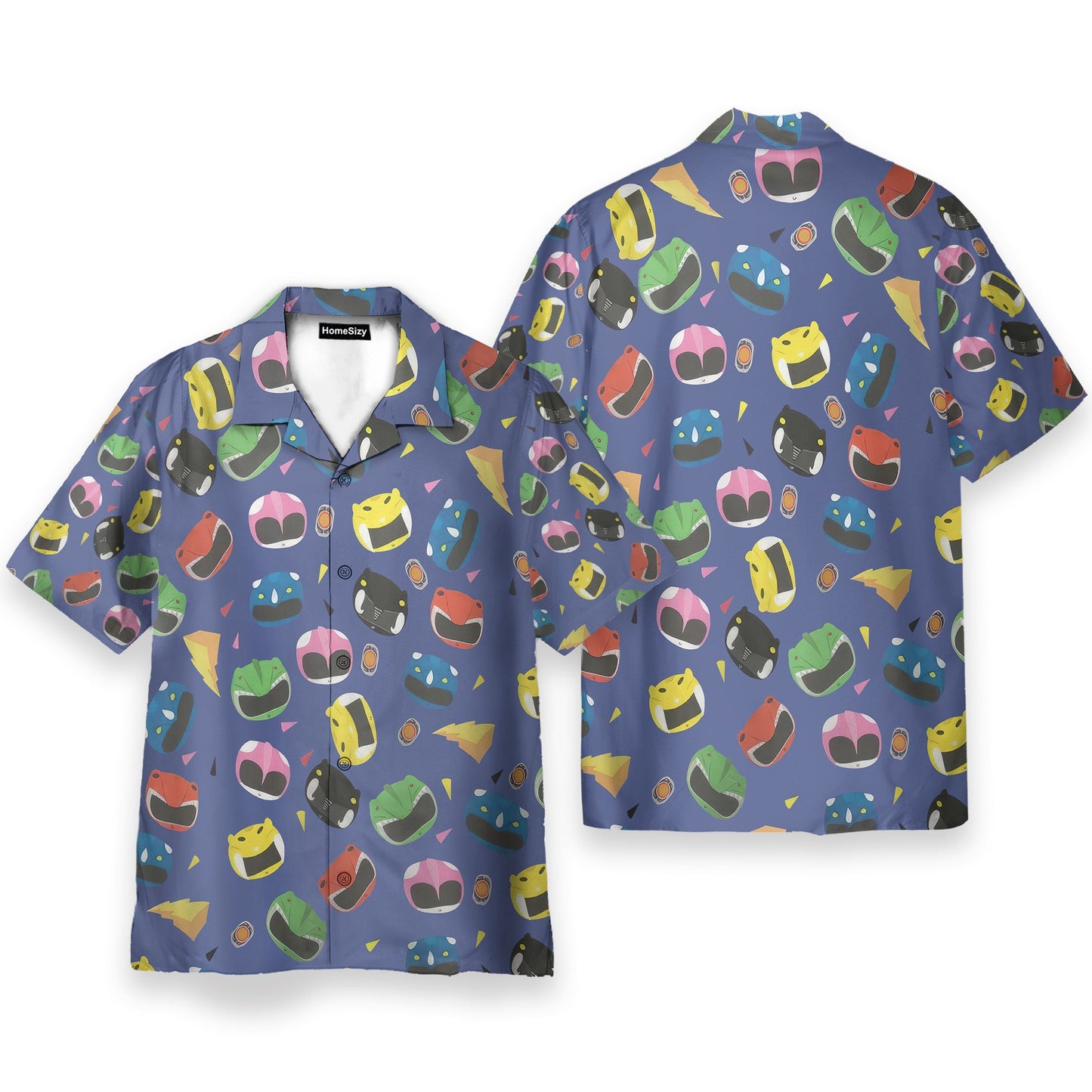 Mighty Morphin Power Rangers Cosplay Costumes - Hawaiian Shirt & Beach Shorts