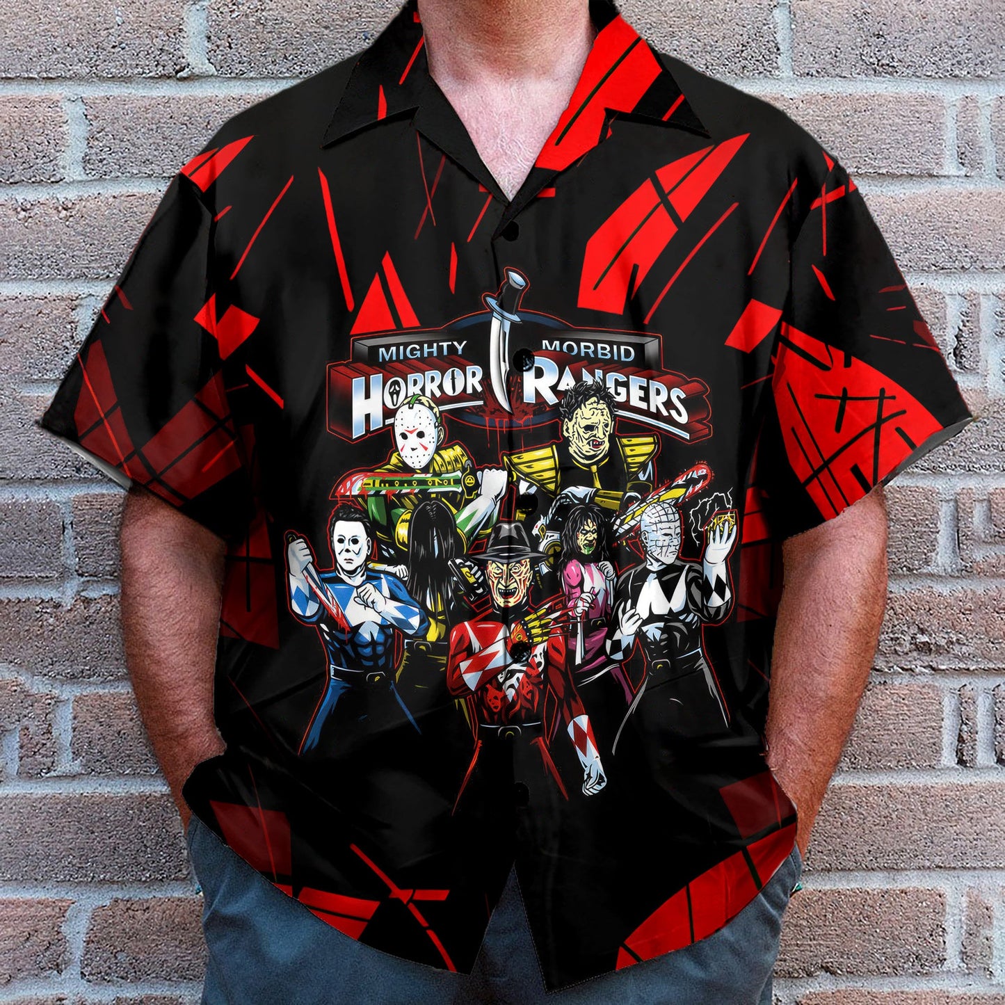 3D Horror Rangers Custom Cosplay Hawaiian Shirt QT305180Lb