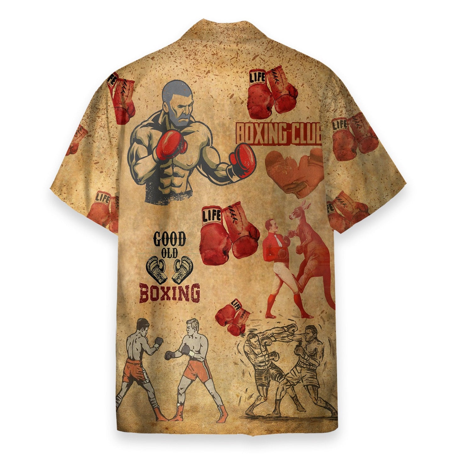 Boxing Men's Button's Up Shirts - Hawaiian Shirt