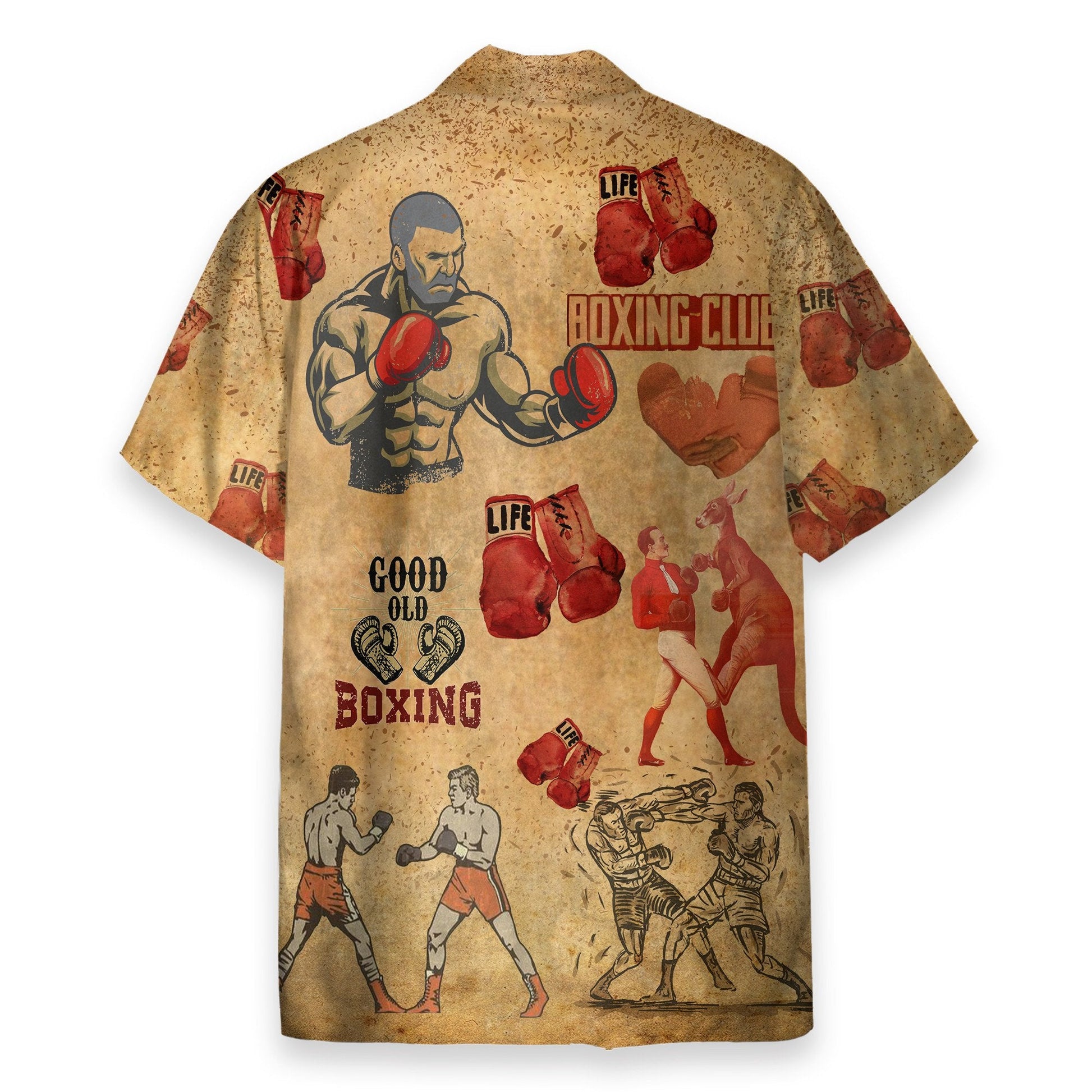 Boxing Men's Button's Up Shirts - Hawaiian Shirt