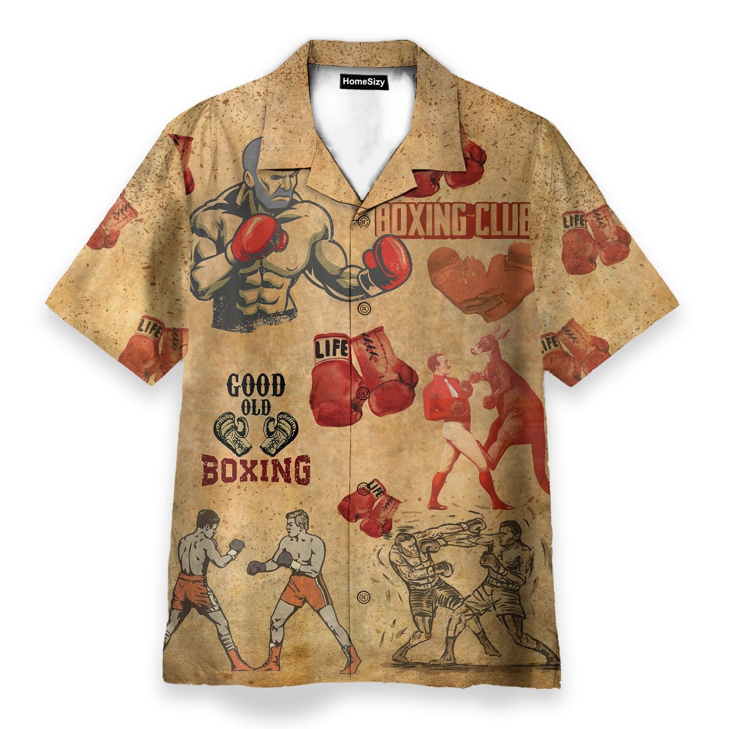 Boxing Men's Button's Up Shirts - Hawaiian Shirt