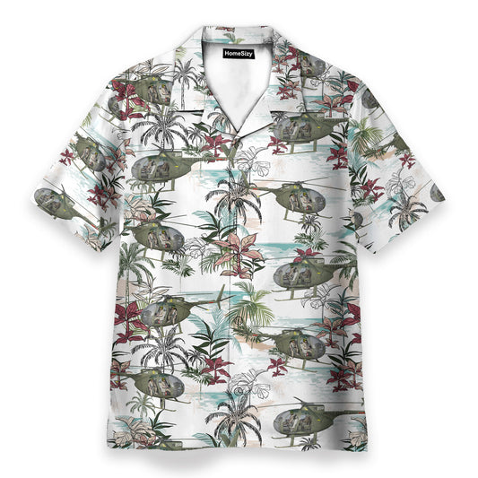 US Army Hughes OH Men's Button's Up Shirts - Hawaiian Shirt & Beach Shorts