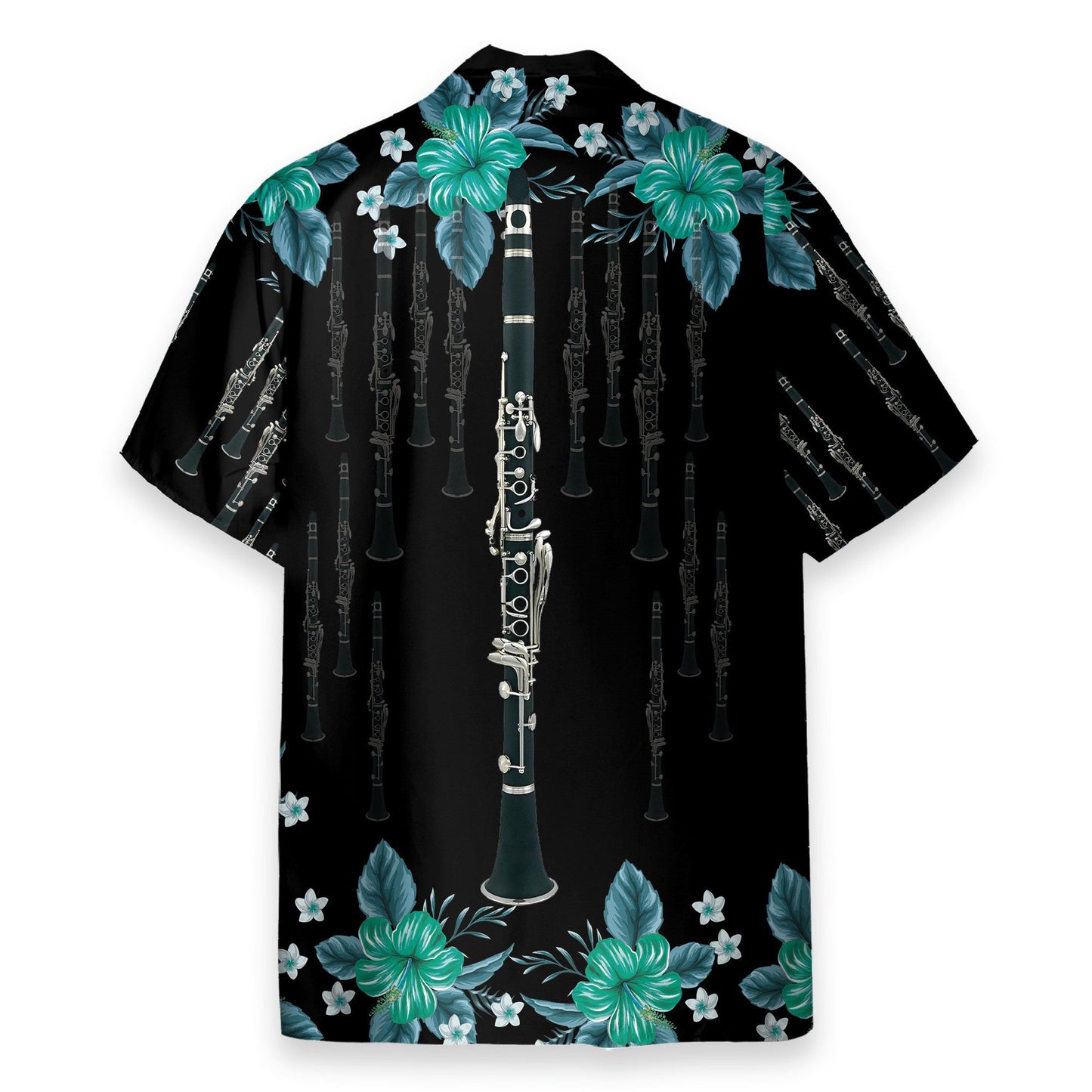 Clarinet Music Instrument Men's Button's Up Shirts - Hawaiian Shirt