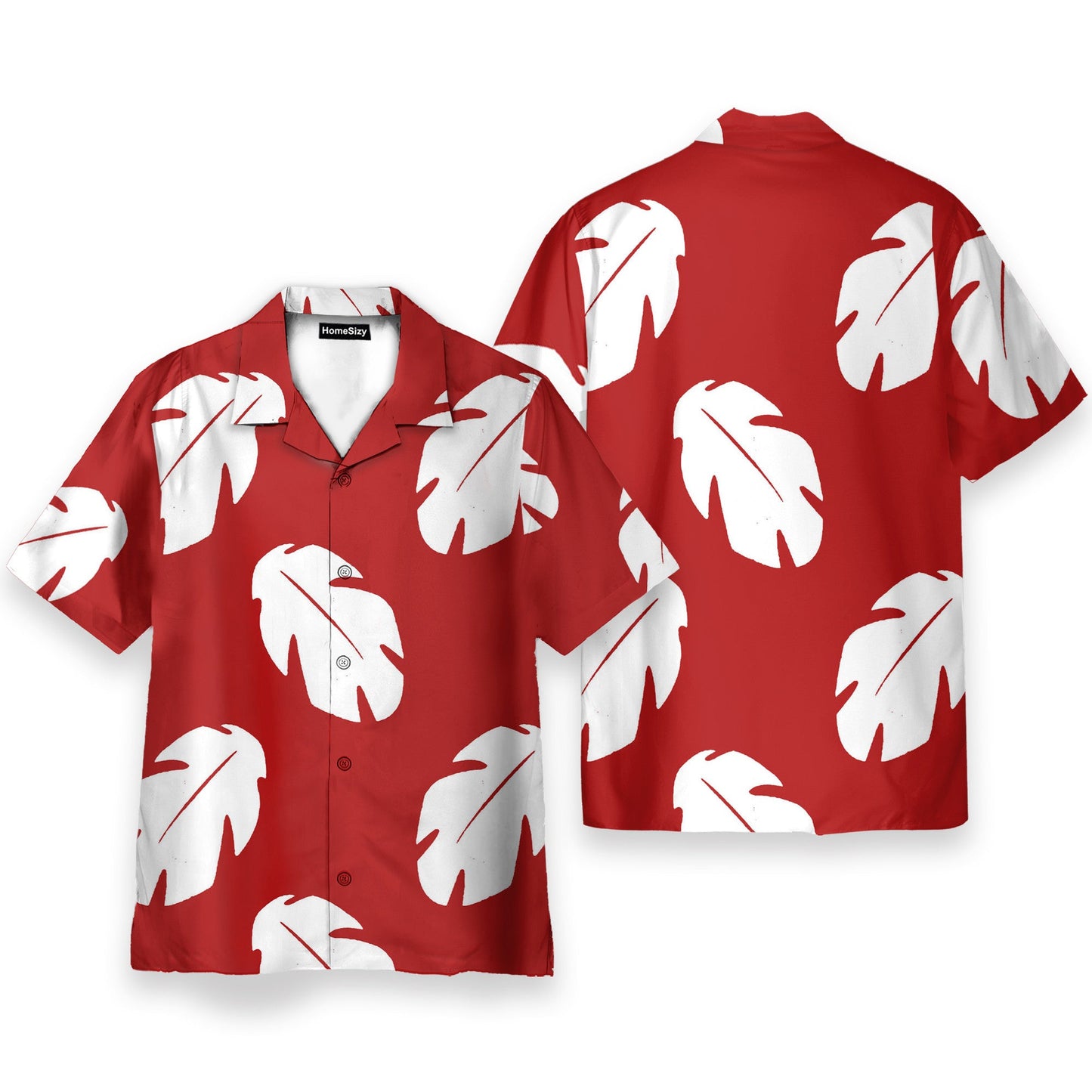 Lilo Floral Leaves Cosplay Costume - Hawaiian Shirt & Beach Shorts QT203621