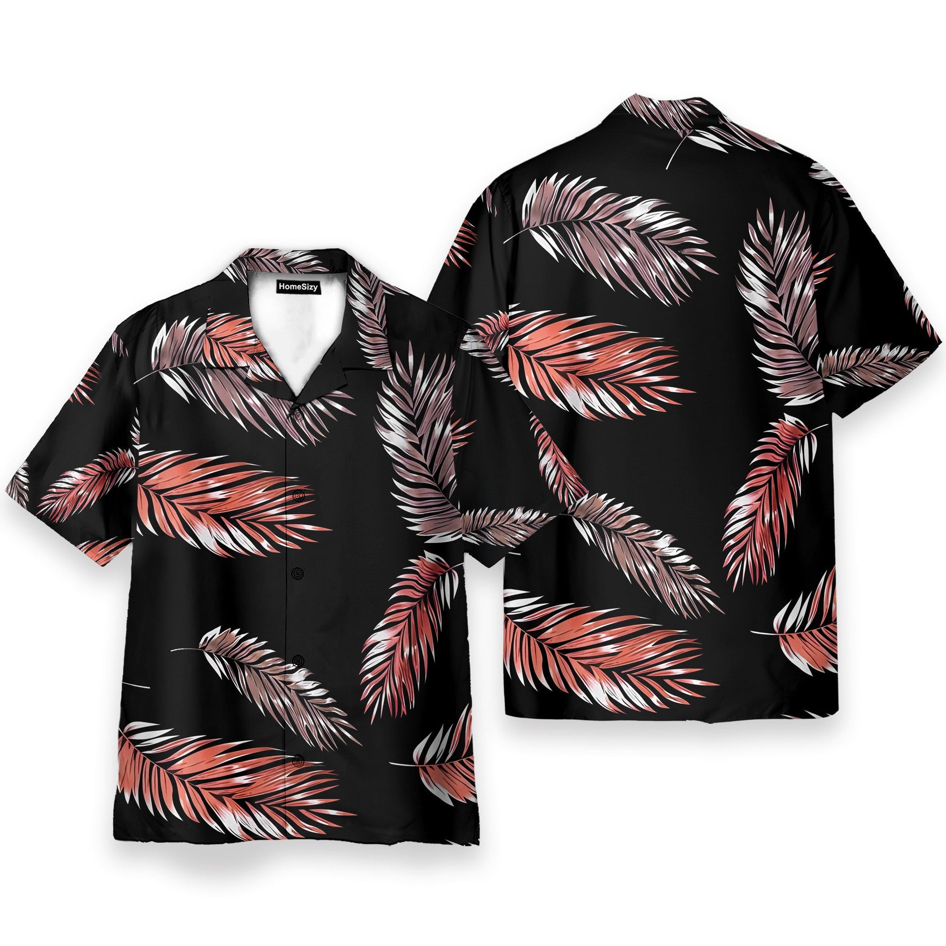 Awesome Leaves Men's Button's Up Shirts - Hawaiian Shirt & Beach Shorts