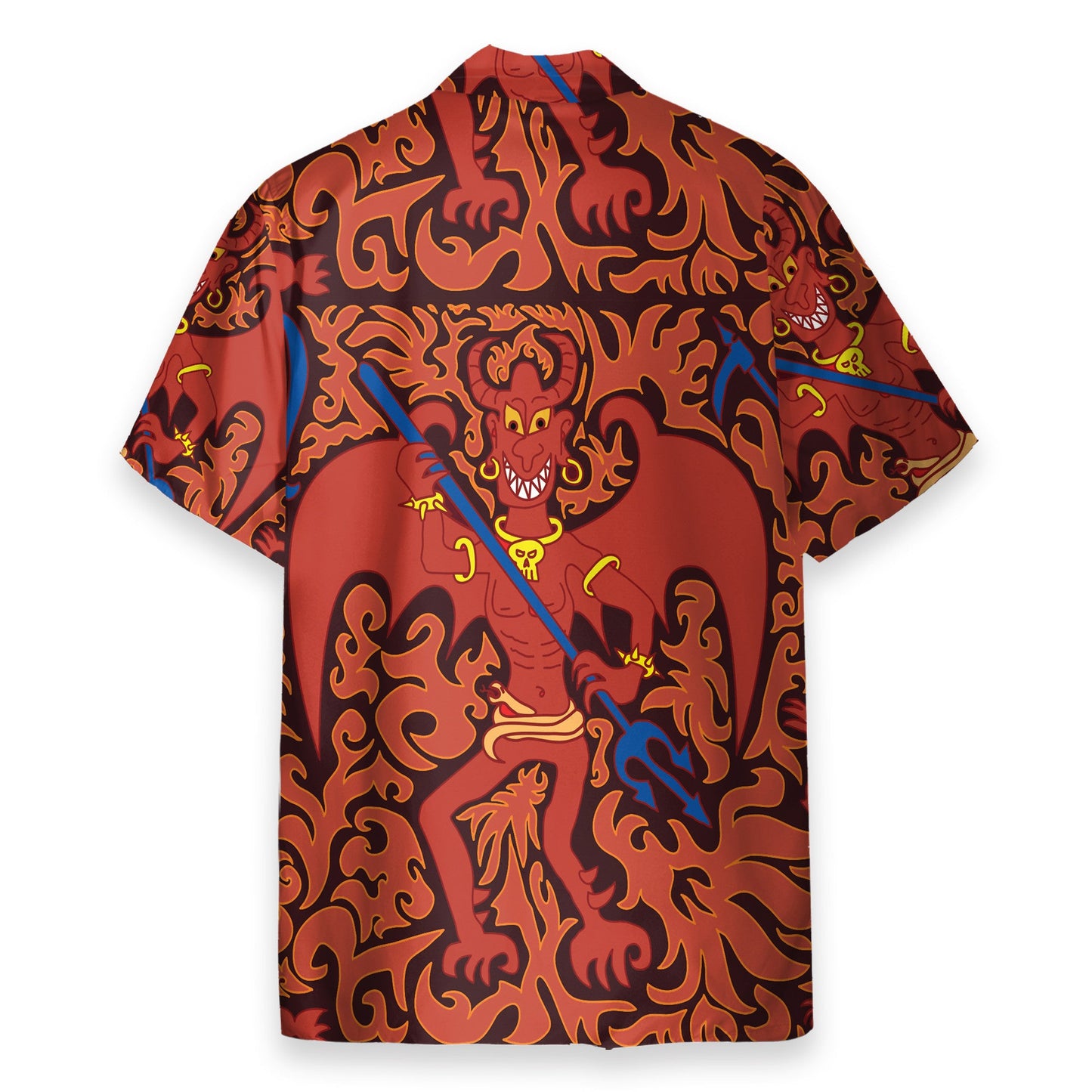 Cartoon Styled Demon Satanic Goth Gothic - Hawaiian Shirt