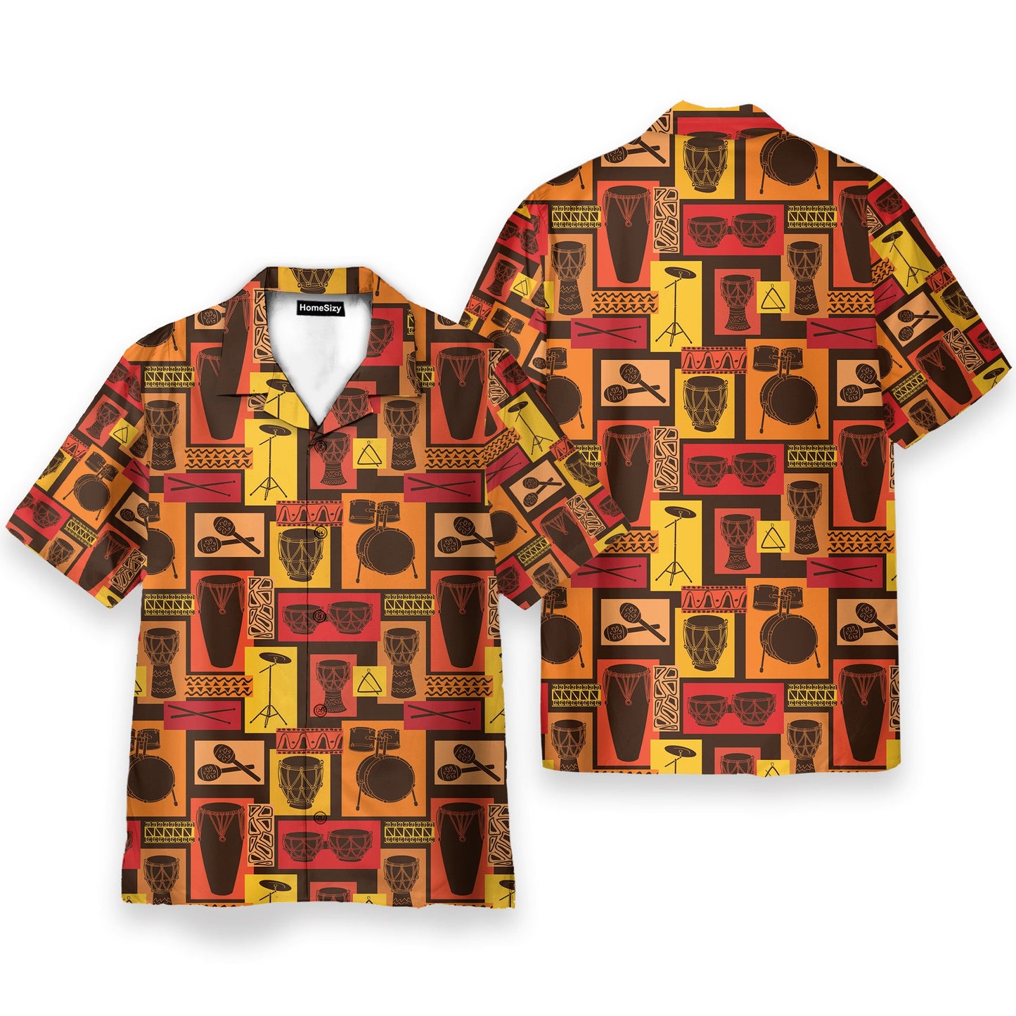 Drums Percussion Sets Egyptian - Hawaiian Shirt & Beach Shorts