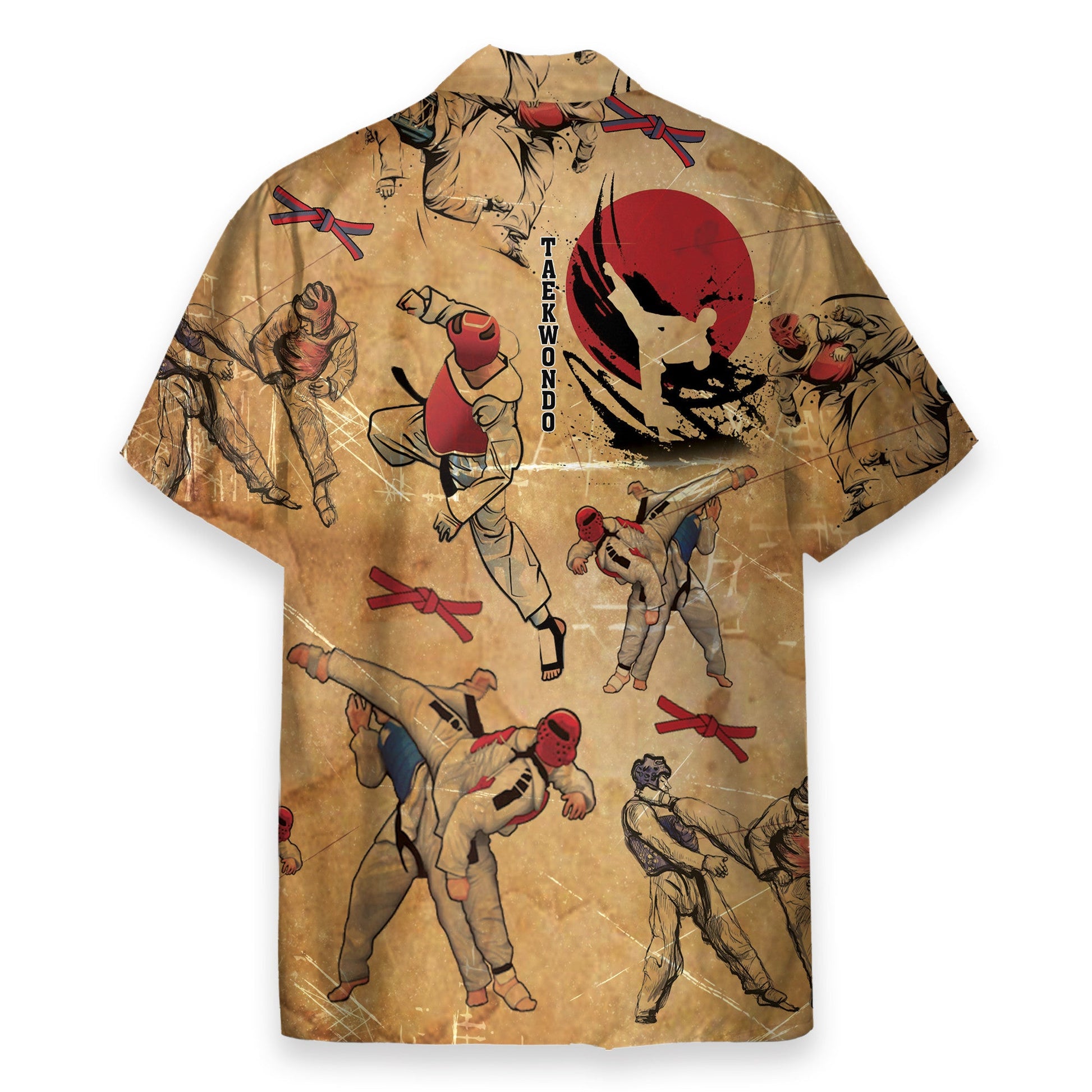Taekwondo Fighting Korea Style - Hawaiian Shirt
