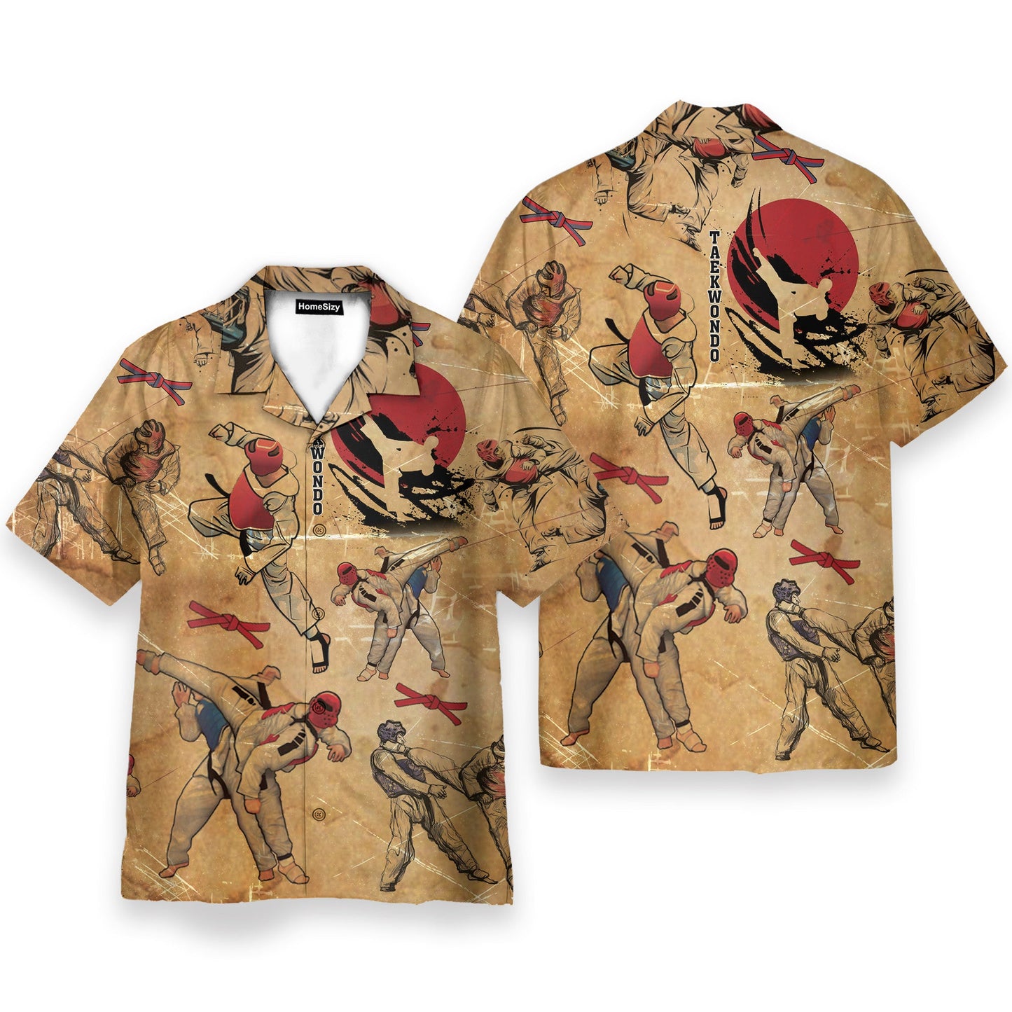 Taekwondo Fighting Korea Style - Hawaiian Shirt