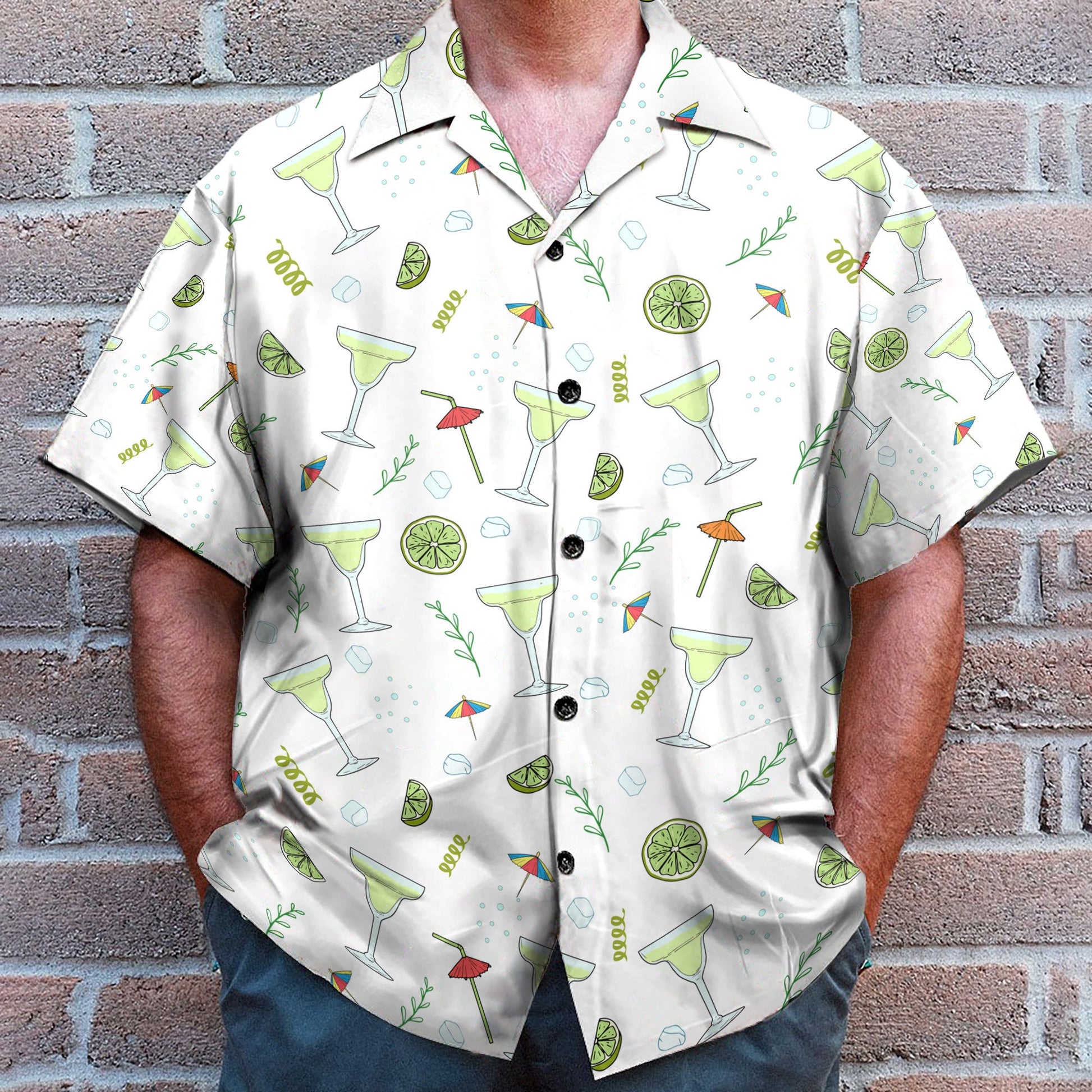 Amazing Margarita Men's Button's Up Shirts - Hawaiian Shirt & Beach Shorts