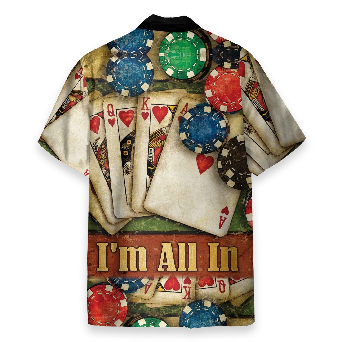 Poker I'm All In Men's Button's Up Shirts - Hawaiian Shirt