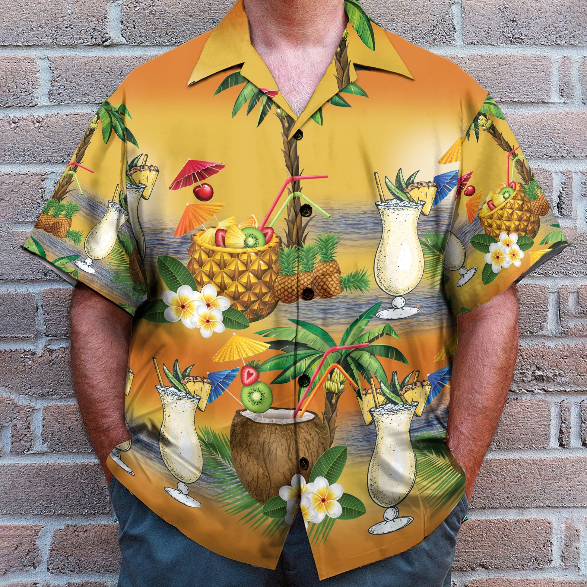 Aloha Summer Paradise Pina Colada - Hawaiian Shirt